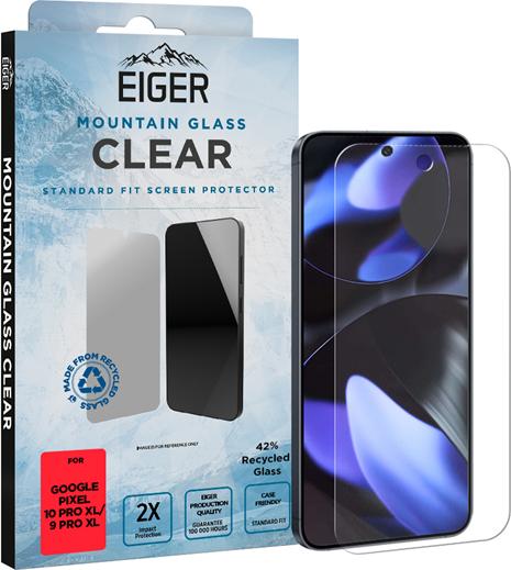 Eiger Display-Glas Standard Fit Mountain Glass Clear (1 Stück, Google Pixel 10 Pro XL)