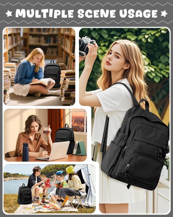 Produktbild Only-Bags.Store Leichter Schulrucksack Teenager, Rucksack Univcersity