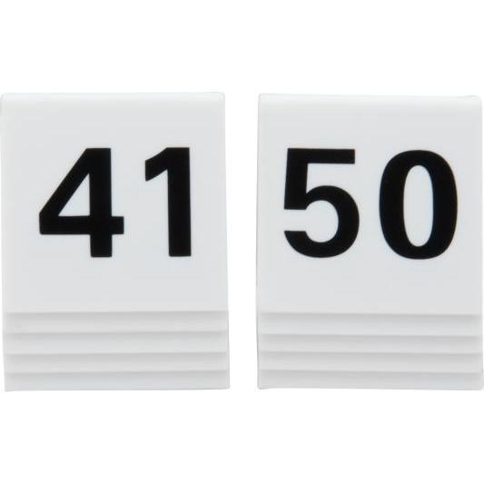 Securit Tischnummernset 41 - 50, weiá, Acryl (TN-41-50-WT)