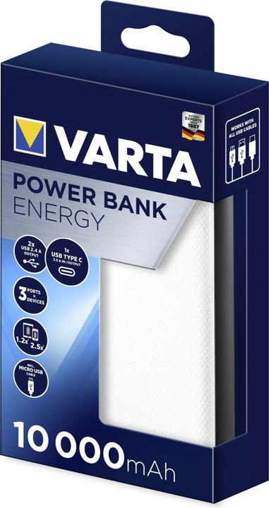 Image du produit Varta Energy (10000 mAh, 15 W, 37 Wh)