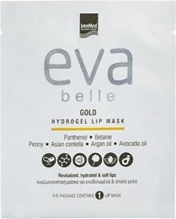 Eva Belle Goldene Hydrogel-Lippenmaske - Revitalisierende Maske für hydratisierte, weiche Lippen - 1 Stück (Lippenpflege Stick)