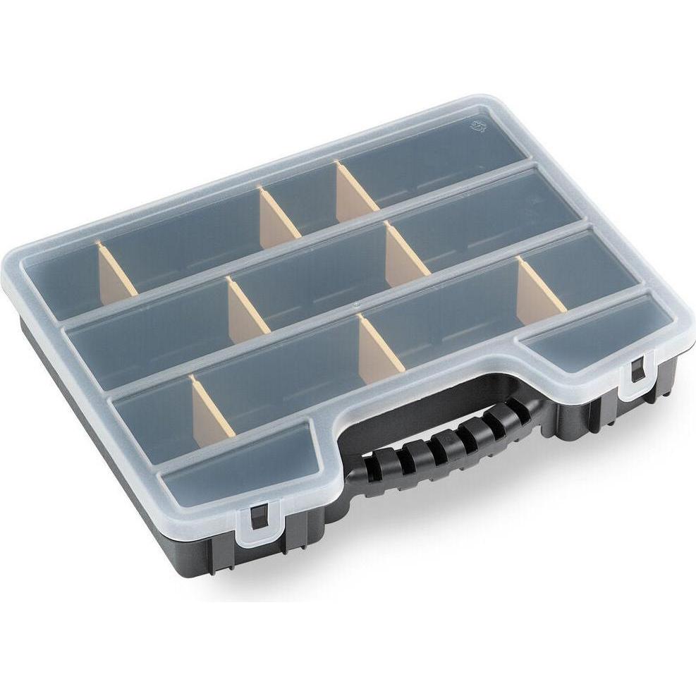 Terry, Organizzatore a scomparti, Pro Organizer Small parts box Nero, Trasparente