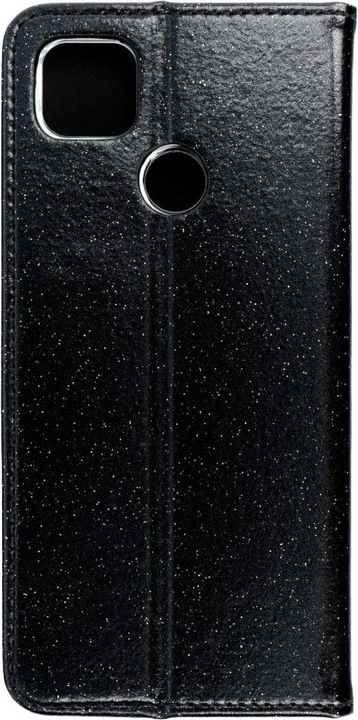 Actual product image König Design Xiaomi Redmi 9C Mobile Phone Case Protective Flowers Wallet Glitter Black New (Xiaomi Redmi 9C)