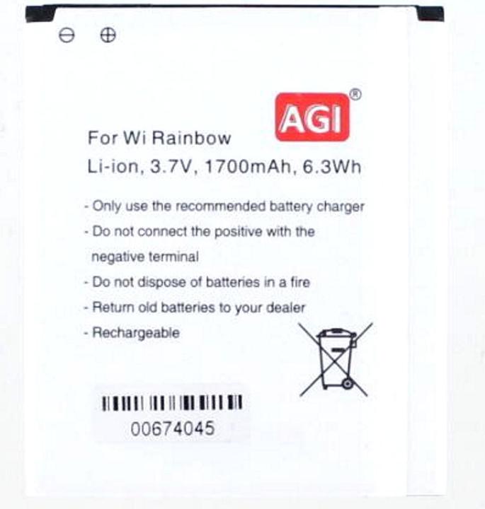 Image du produit AGI Batterie compatible avec Wiko Rainbow JAM - Batterie - 1.700 mAh