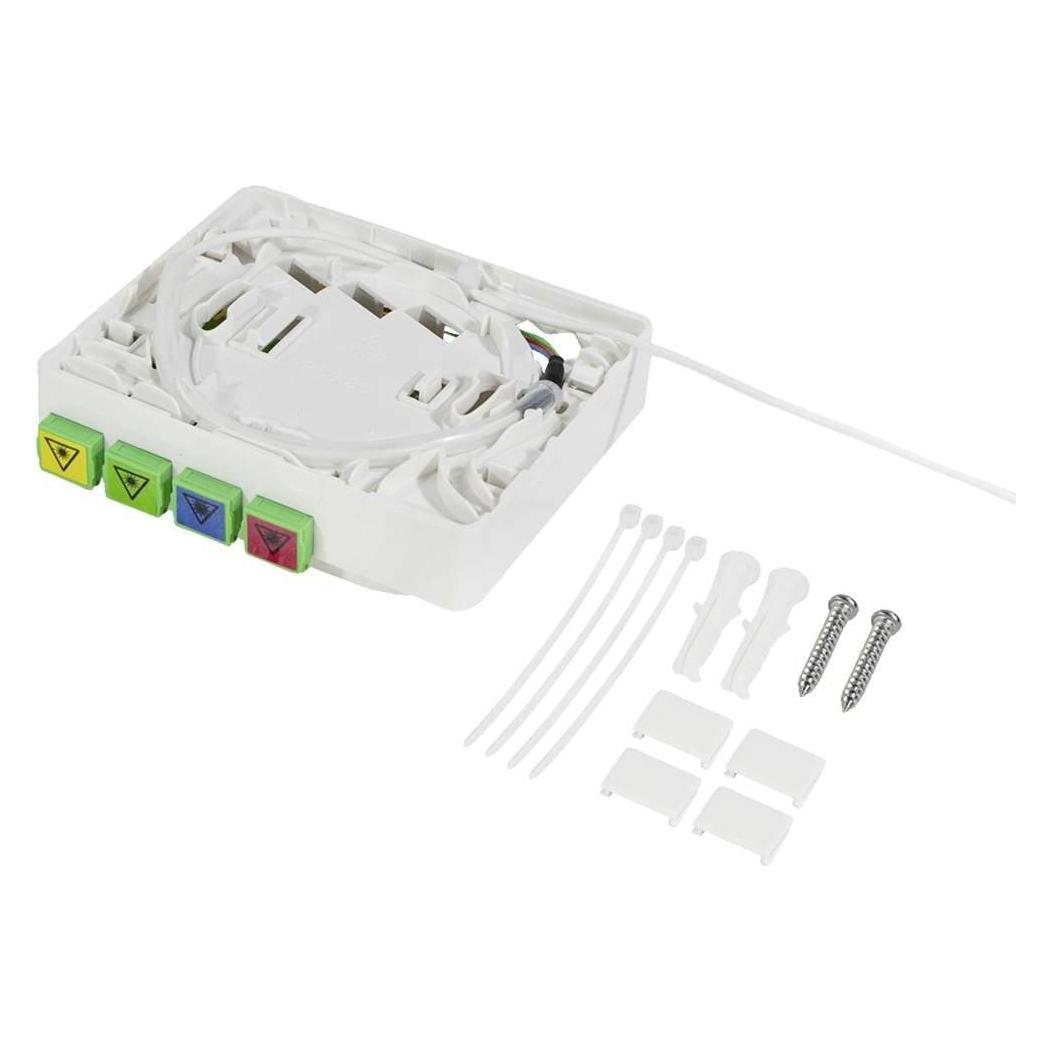 LogiLink FB4SC40 - Ftth-Anschlußbox 4x Sc/Apc mit 40 m Verlegekabel