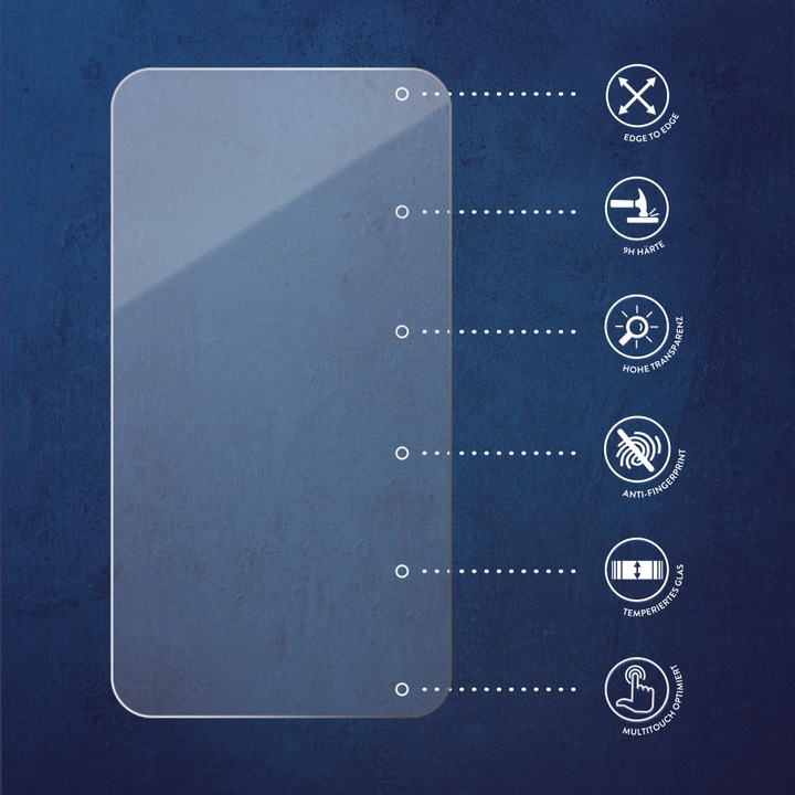 Actual product image Savvies Full-screen armoured glass screen protector (2 Piece, Samsung Galaxy A34 5G)