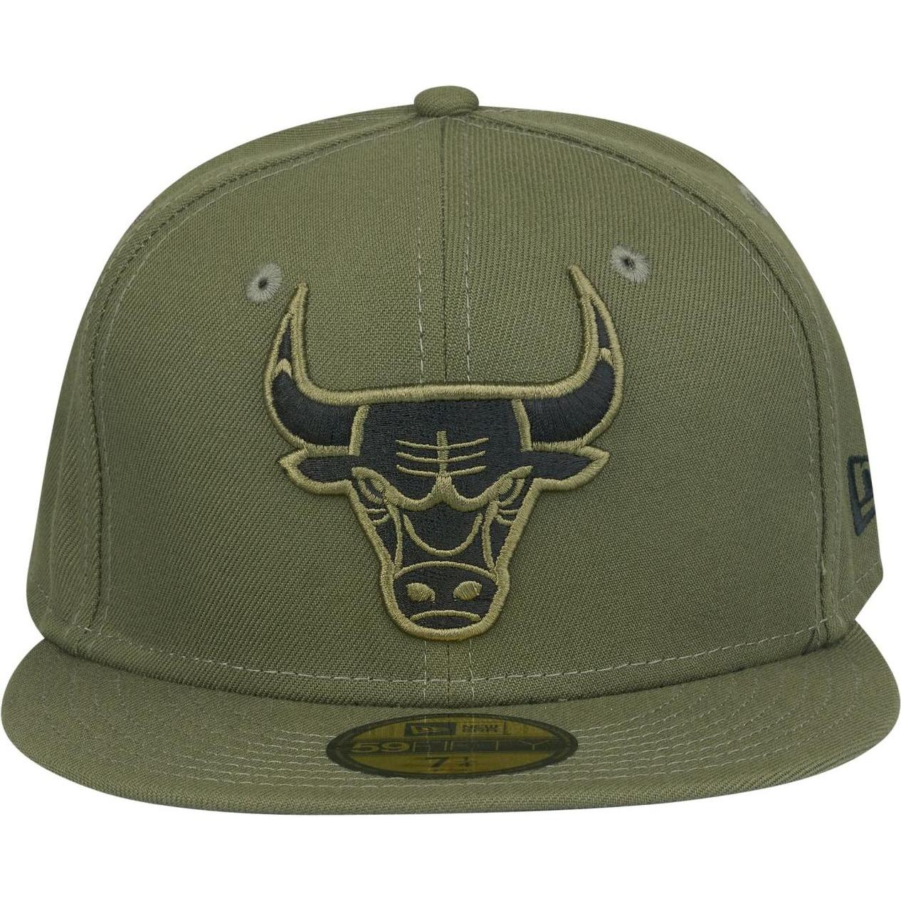 Thumbnail - New Era, Herren, Cap, 59Fifty Fitted Cap - NBA Chicago Bulls oliv - 7 1/2, Grün, (7 1/2)