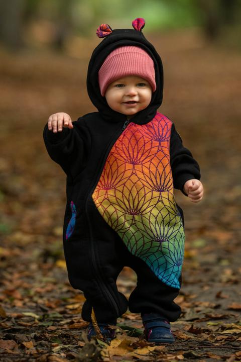 Produktbild Lennylamb Bear Romper - Rainbow Lotus (104)