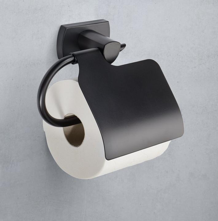 Produktbild Biasca Toilettenpapierhalter schwarz matt