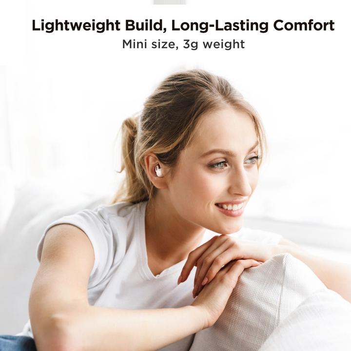 Immagine prodotto Joyroom Cuffie TWS JR-TS1 Cozydots Series con Bluetooth 5.3 e cancellazione del rumore - nere (NC, 4 h, Senza fili)