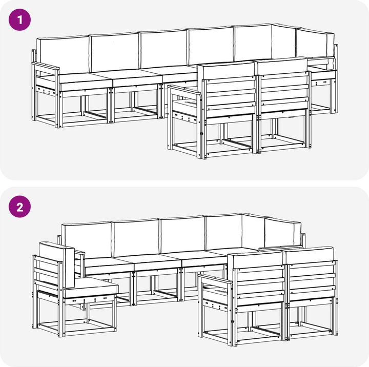 Image du produit vidaXL Outdoor-Sofa