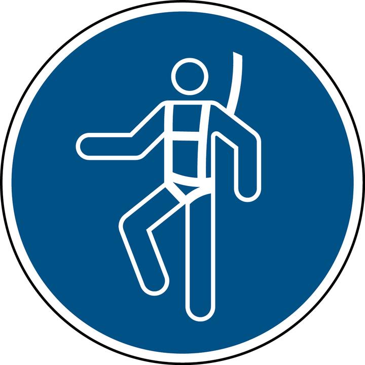 Actual product image Brady ISO safety sign - Use safety harness
