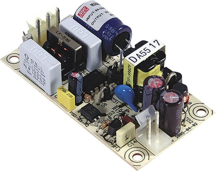 Actual product image MeanWell AC/DC power supply module, open frame PS-05-5 (Network cable)
