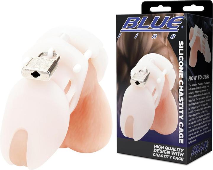 Actual product image Blue Line C&B GEAR Silicone Chastity Cage