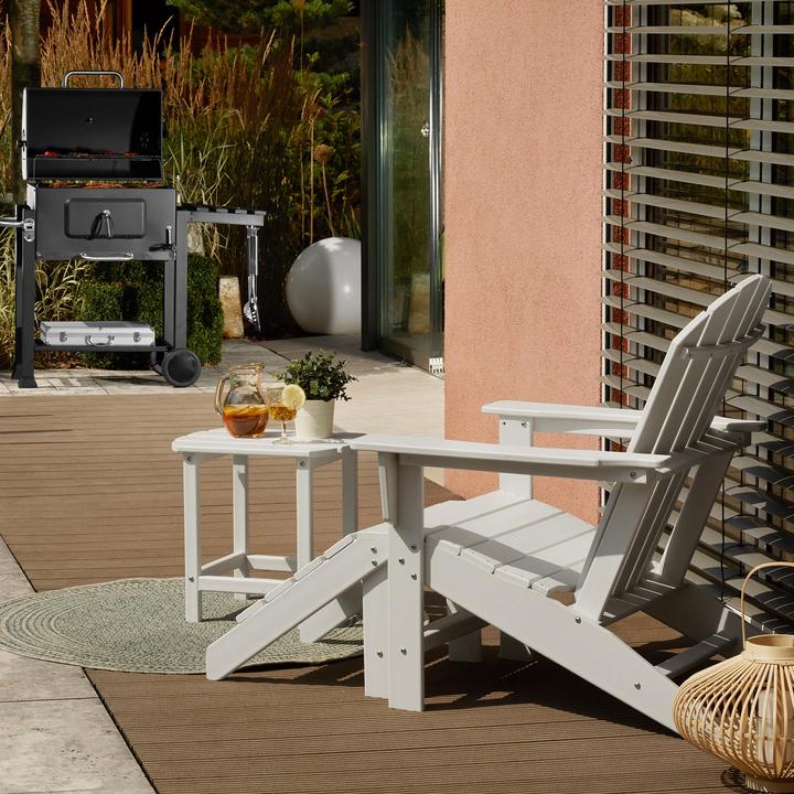 Produktbild tectake Gartenstuhl Joan mit Fussablage