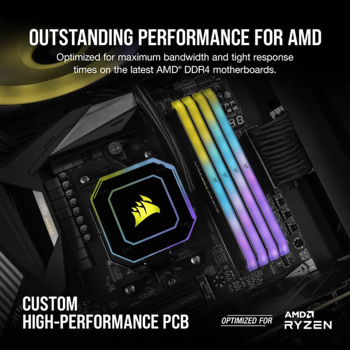 Image du produit Corsair Vengeance RGB RT (4 x 8GB, 3600 MHz, RAM DDR4, DIMM)