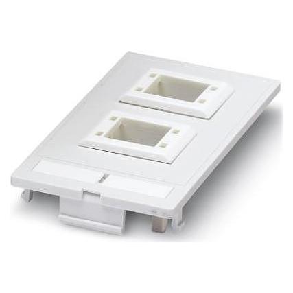 Phoenix Contact Frontplatte VS-SI-FP-2F Weiss 1 St., Elektronikkabel + Stecker, Grau