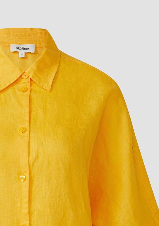 Immagine prodotto S.Oliver Bluse Kurzarmbluse aus Leinen im Relaxed Fit (42)