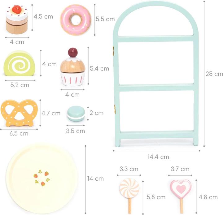 Produktbild UMU Stand mit Deserts aus Holz