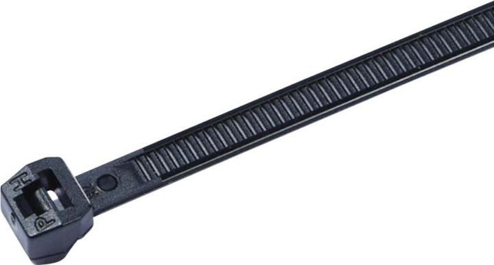 Produktbild HellermannTyton Kabelbinder aussenverzahnt OS-Serie (L x W) 245 x 4.6 mm T50MOS-HS-BK-C1 Farbe: Schwarz 100 St. (Kunststoffkabelbinder, 245 mm, 100 Stk.)