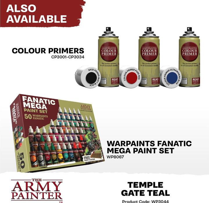 Produktbild The Army Painter Farbe Warpaints Fanatic: Temple Gate Teal 18 ml