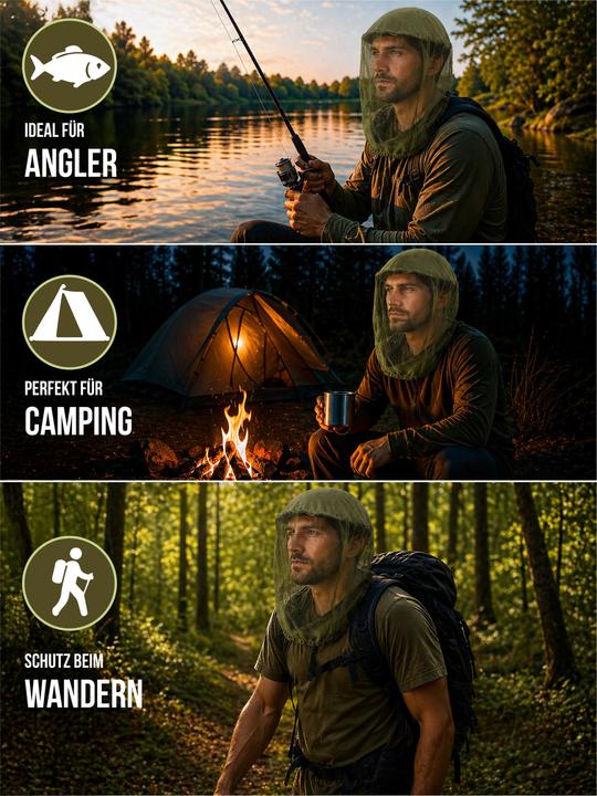 Actual product image Normani Tropical mosquito head net