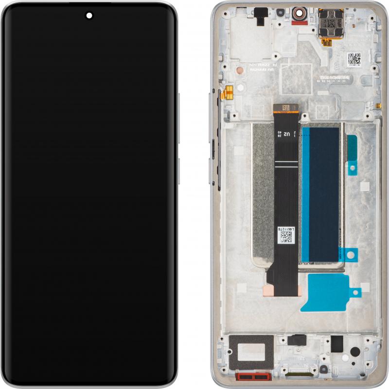 Xiaomi Display Unit für Redmi Note 13 Pro+, Moonlight White (Display), Mobilgerät Ersatzteile