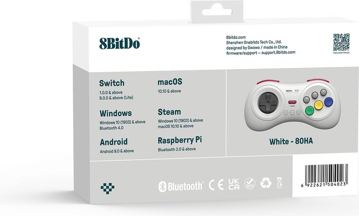 Image du produit 8bitdo M30 Bluetooth Controller (Switch, Framboise Pi 3, Android, Windows)