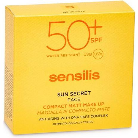 Thumbnail - Sensilis, Gesichtspuder, Make-up Kompakt Spf50+ Bronze 10g (03 Bronze)