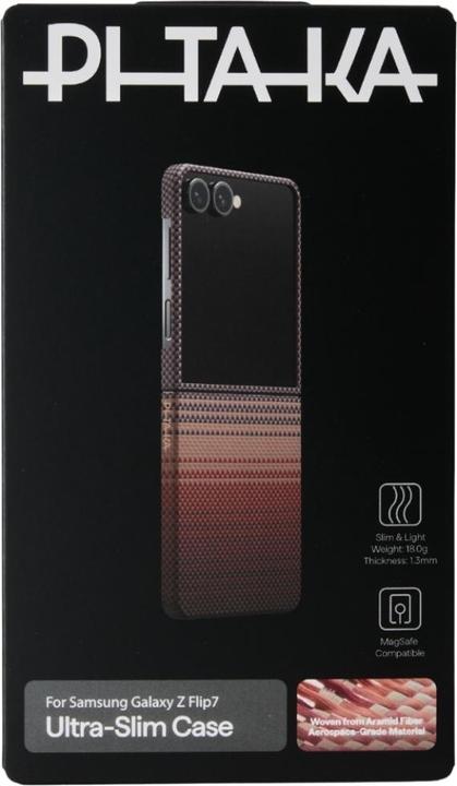 Produktbild Pitaka Backcover aus echtem Aramid Ultra-Slim Case Sunset (Samsung Galaxy Z Flip7)