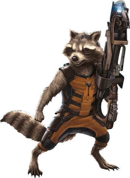 Roommates Adesivo murale - Galaxens vogter - Vaskebjørnen