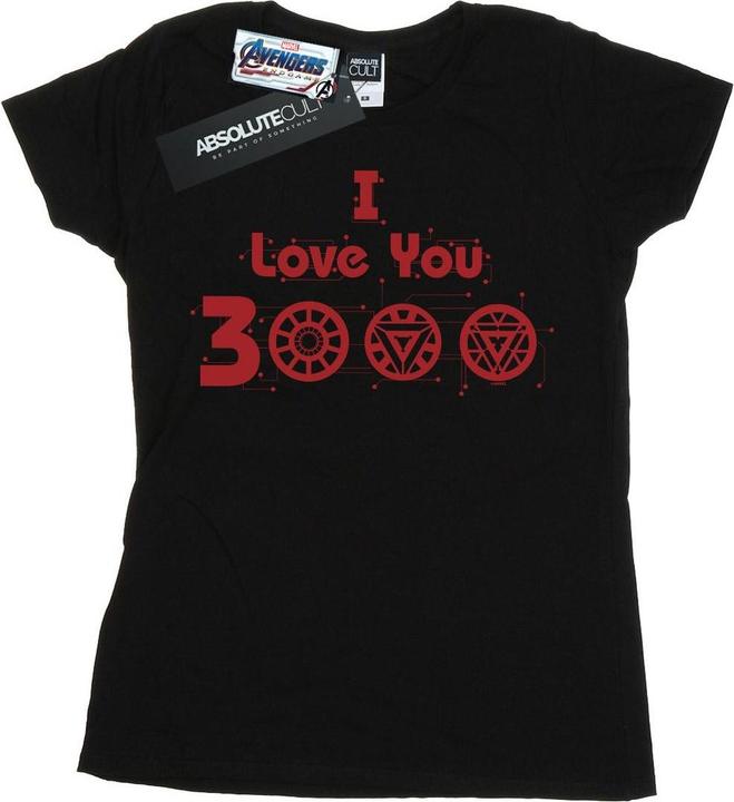 Actual product image Womens/Ladies Avengers Endgame I Love You 3000 Circuits Cotton T-Shirt (S)