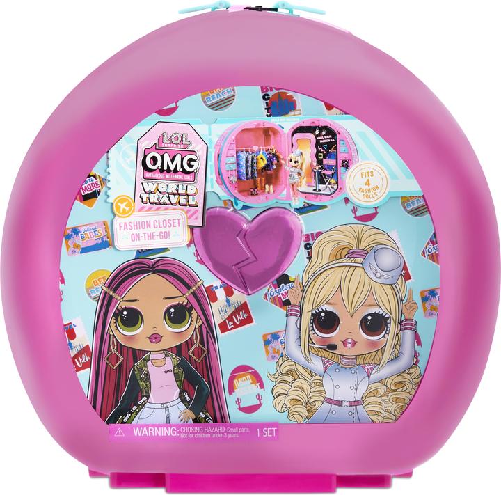 Productafbeelding MGA L.O.L. Verrassing! OMG Travel Closet On-The-Go poppenjurk set
