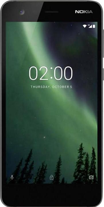 Produktbild Nokia 2 (8 GB, Pewter Black, 5", Hybrid Dual SIM, 8 Mpx, 4G)