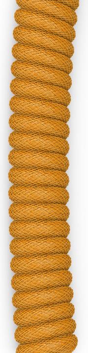 Actual product image Glorious GMMK Coiled Cable Gold, coiled cable, USB-C/USB-A - gold/black (1.40 m)