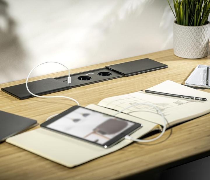 Image du produit GTV Prise multiple avec ports USB, HDMI et RJ45 pour bureau et table