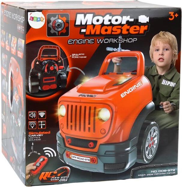 Image du produit Lean Toys Orangefarbenes Auto-Bausatz