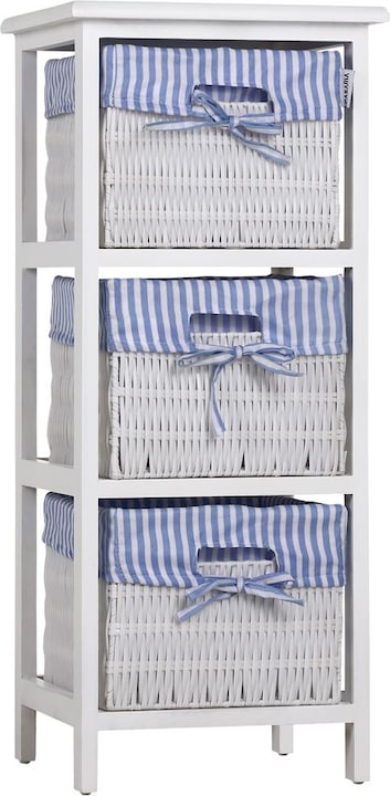 Actual product image Casaria Floor standing shelf with baskets (71 x 31 x 28 cm)