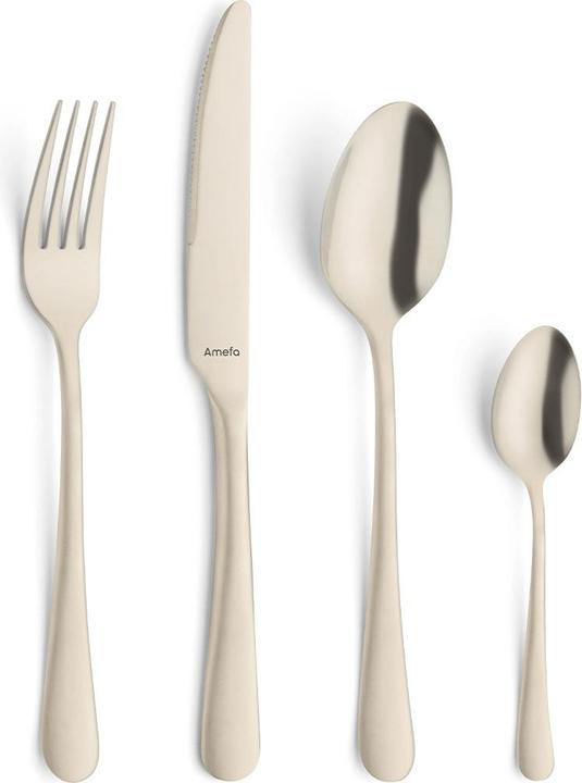 Produktbild Amefa AUSTIN Besteckset 32-teilig PVD champagner (32 Stück, Besteck Set)