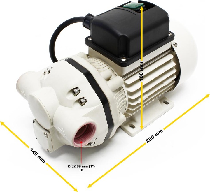 Produktbild Wiltec Harnstoffpumpe 230V 400W 40l/min Membranpumpe selbstansaugend AUS32 Urea