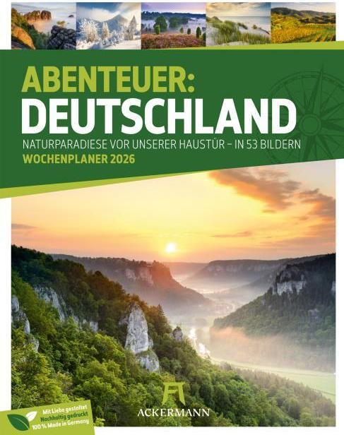 Actual product image Abenteuer Deutschland - Naturparadiese Wochenplaner Kalender 2026