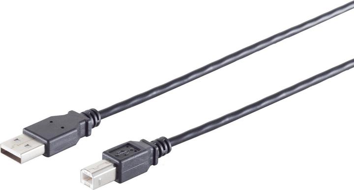 Actual product image Shiverpeaks S/CONN maximum connectivity USB High Speed 2.0 cable, A/B connector, USB 2.0, black, 5.0m (5 m, USB 2.0)