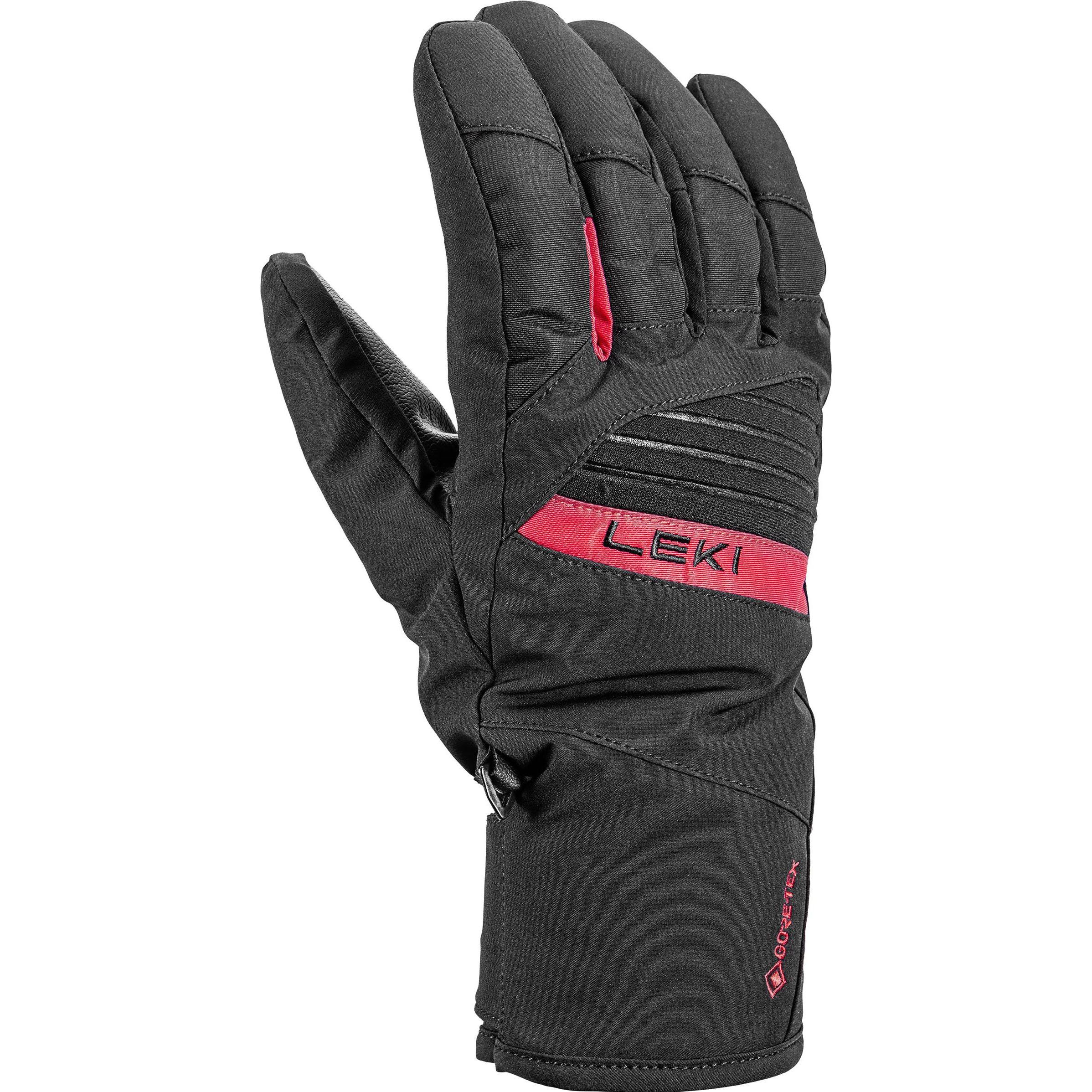 Leki, Herren, Handschuhe, HANDSCHUHE Space GTX schwarz-rot, Schwarz, (8)