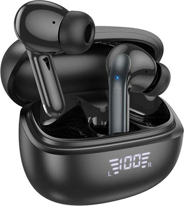 Actual product image Hoco EQ5 Energy Headset Wireless In-Ear Calls/Music Bluetooth Black (ANC, 7 h, Wireless)