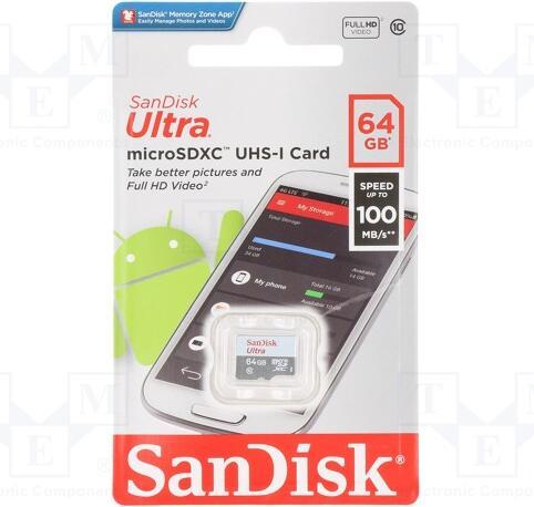 Immagine prodotto SANDISK Ultra Lite microSDXC (64 GB, microSDXC, U1, UHS-I)