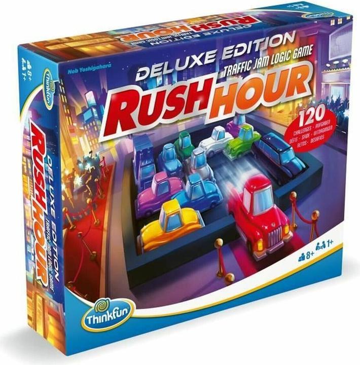 Immagine prodotto Ravensburger ThinkFun 76617 - Rush Hour - Il famoso gioco dell'ingorgo stradale in edizione Deluxe con veicoli in (Tedesco, Francese, Olandese, Inglese, Spagnolo, Portoghese, Italiano)