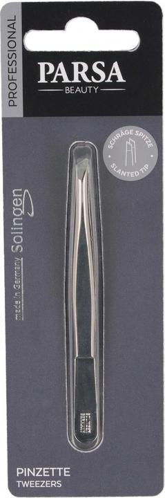 Actual product image Parsa Beauty Parsa Profi Tweezers Solingen, slanted, silver