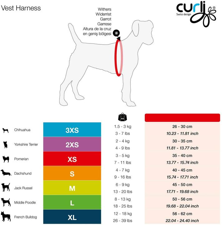 Image du produit Curli Harnais Mérinos (XS, Chien, Général)