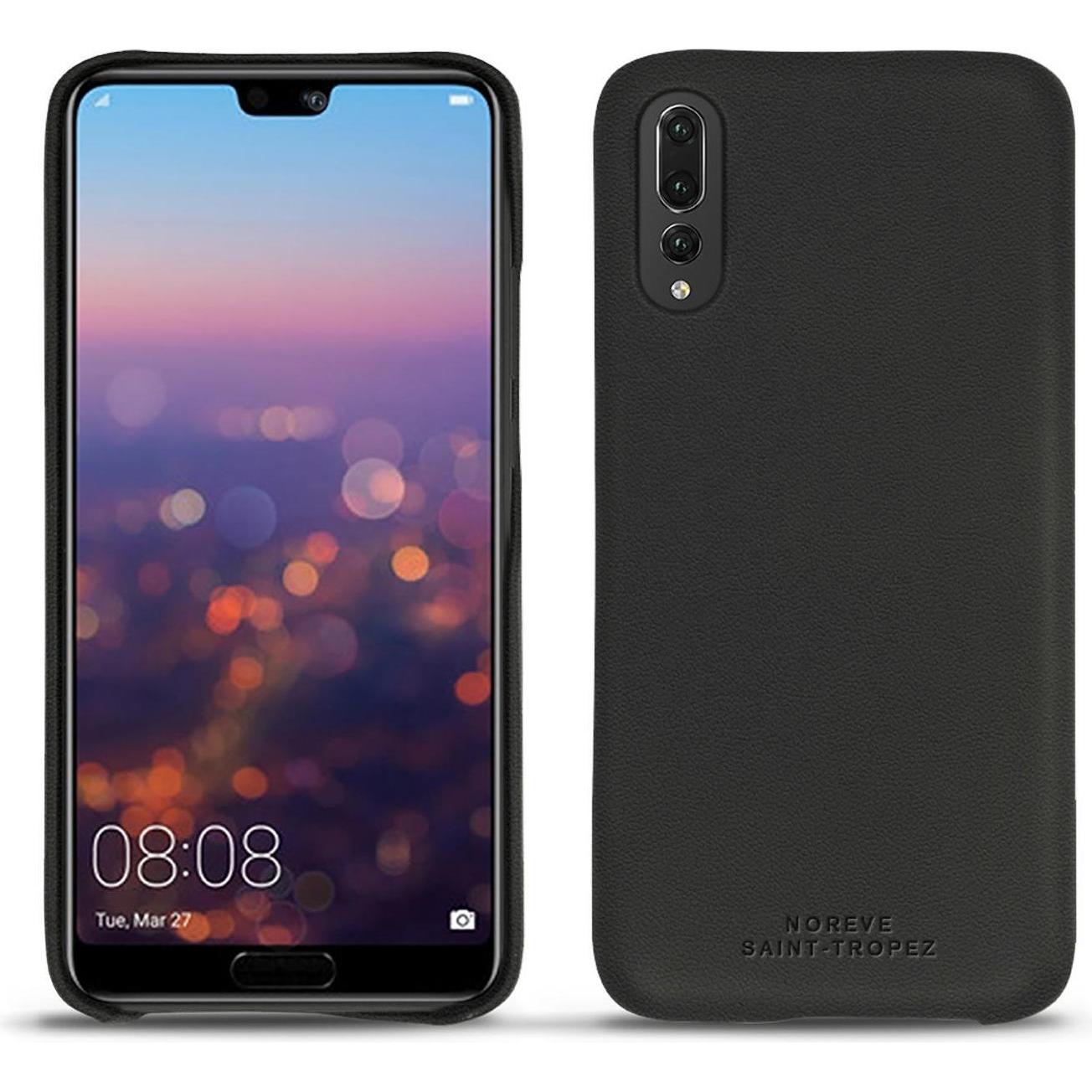 Noreve Lederschutzhülle (Huawei P20 Pro), Smartphone Hülle, Schwarz