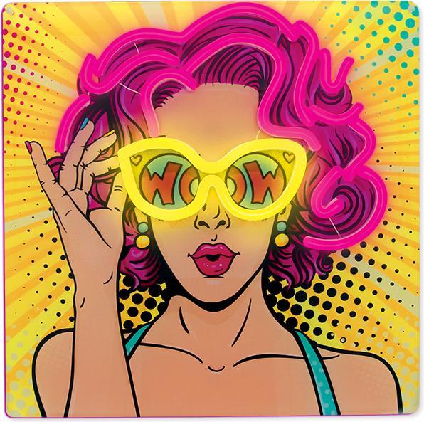 Immagine prodotto Forever Light Neon ART LED POWER WOMAN giallo-viola FLA02